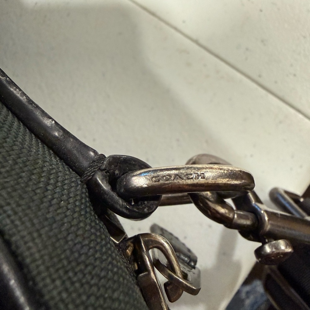 Coach Forest Green and Black Hamilton Briefcase Bag - Picture 7 of 16